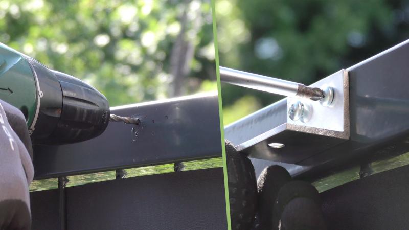 Bohrlöcher erstellen und Winkel fixieren