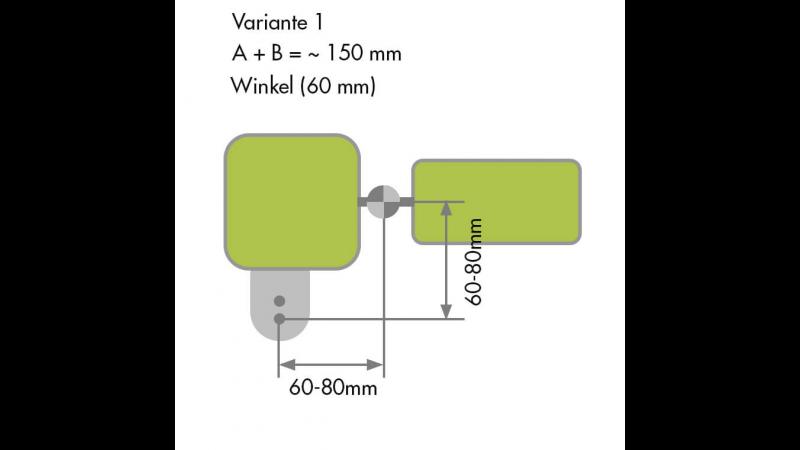 Gartentor Anschlag Variante 1